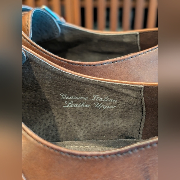 Joseph Abboud Glenn Slip on Monk Men's Strap 11D Chestnut NWB - Picture 5 of 7